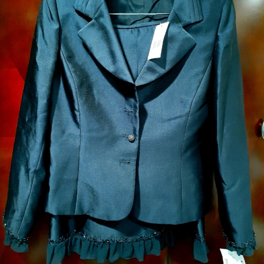 Black Blazer + Skirt Set